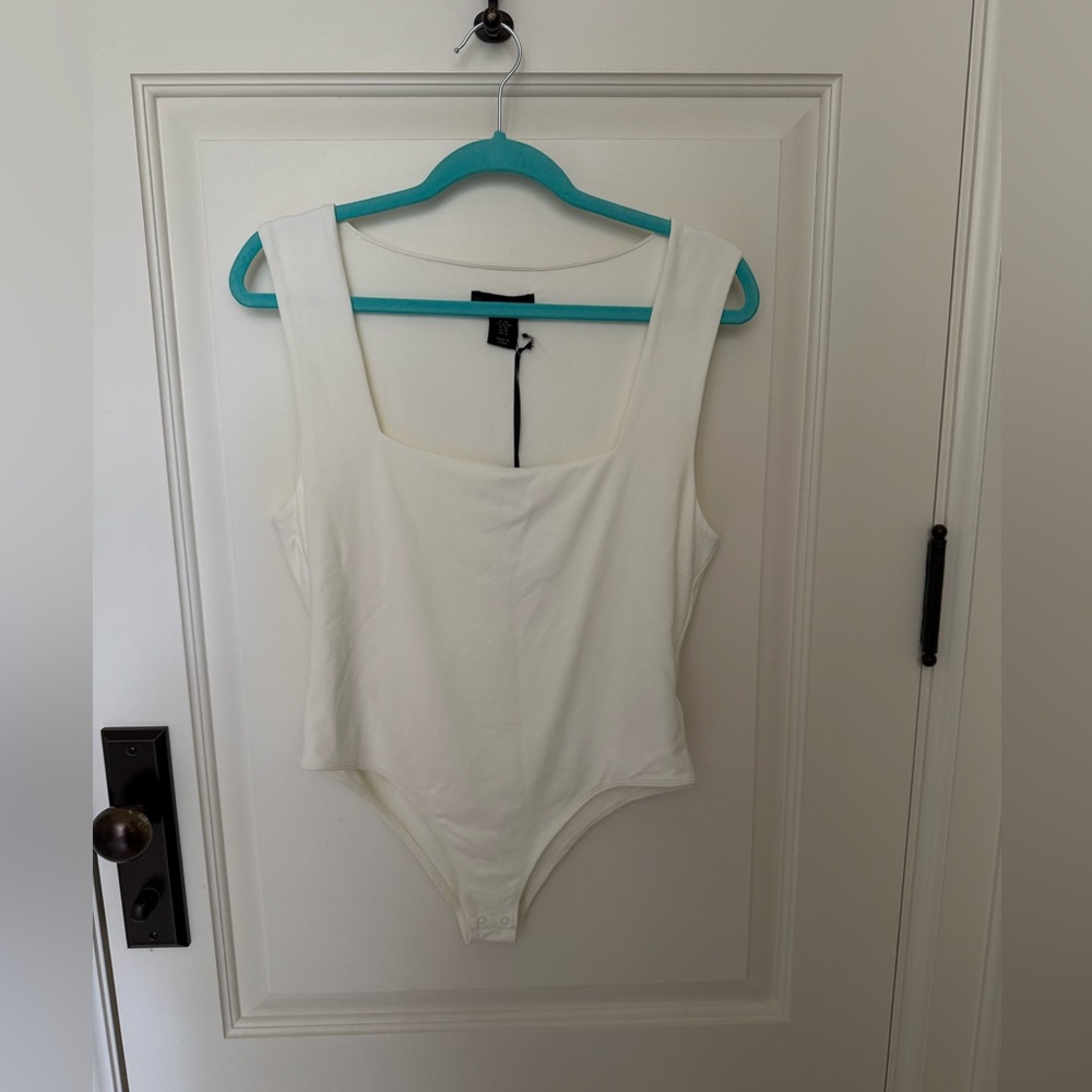 House of Harlow 1960Cream Contour Bodysuit US XL